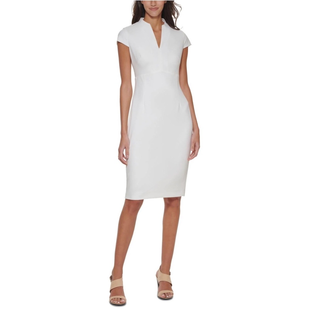 NWT Calvin Klein Split Neck Dress